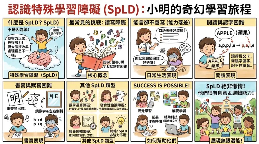 SEN - 特殊學習障礙（如讀寫障礙）(SpLD)