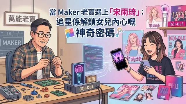 《當 Maker 老竇遇上「宋雨琦」：追星係解鎖女兒內心嘅神奇密碼》